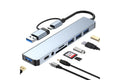 8-in-1 Aluminium USB-C & USB 3.0 Hub Splitter