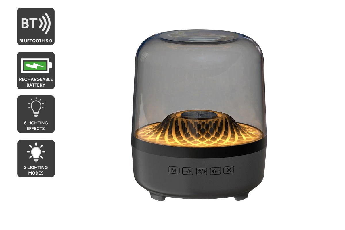 Portable Bluetooth Speaker with Ambient LED Lighting