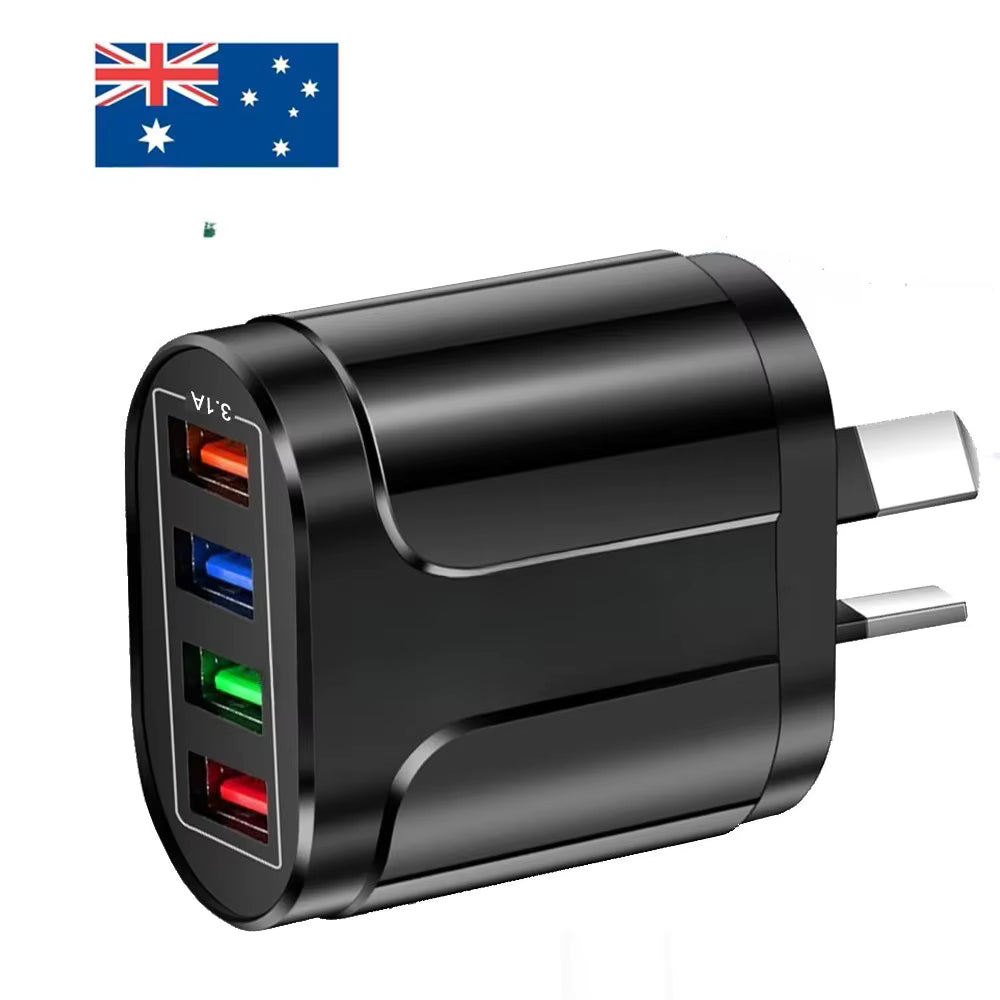 4-Port USB Wall Charger – Charge 4 Devices at Once