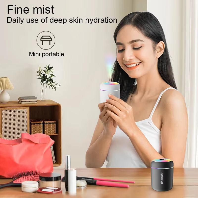 Mini Air Humidifier USB Aroma Diffuser Essential Oil Purifier Cool Mist Sprayer Home Bedroom/Car
