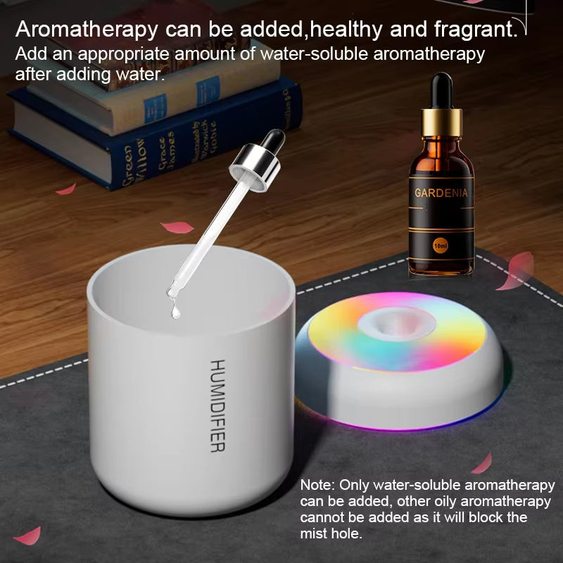 Mini Air Humidifier USB Aroma Diffuser Essential Oil Purifier Cool Mist Sprayer Home Bedroom/Car
